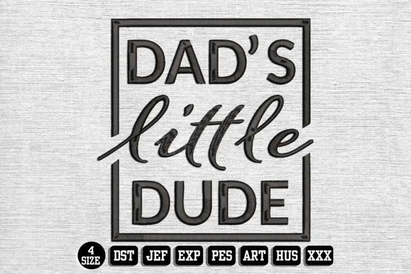 Fathers Day DST Embroidery Design by DSTEmbroideryDesign.com