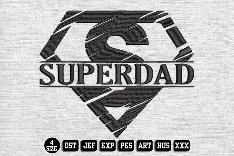 Fathers Day DST Embroidery Design by DSTEmbroideryDesign.com