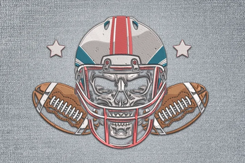 Football DST Embroidery Designs 12