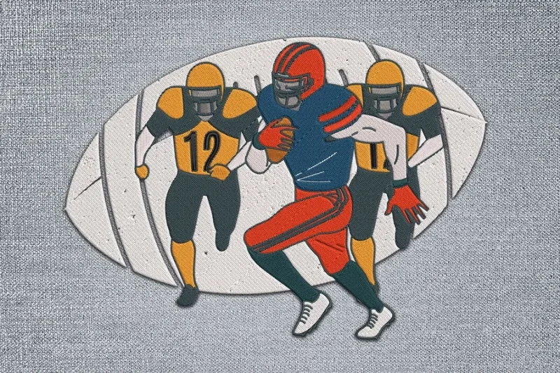 Football DST Embroidery Designs 19