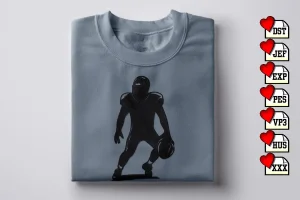 Football Payer Football DST Embroidery Designs