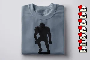 Football Payer Football DST Embroidery Designs