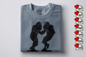 Football Payers Football DST Embroidery Designs