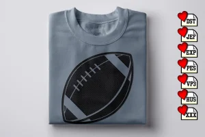 Football Icon Football DST Embroidery Designs