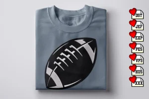 Football Icon Football DST Embroidery Designs