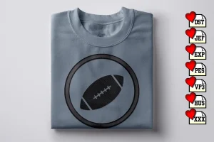 Football Icon Football DST Embroidery Designs