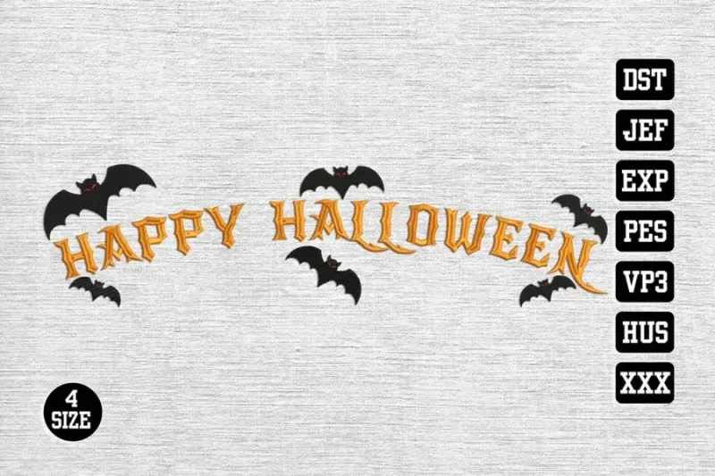 Halloween DST Embroidery Designs 136