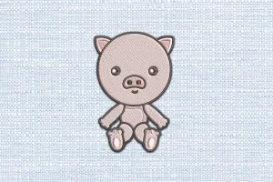 Pig DST Embroidery Design by DSTEmbroideryDesign.com