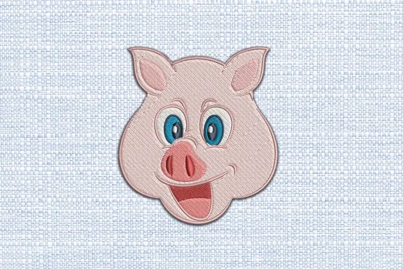 Pig DST Embroidery Design by DSTEmbroideryDesign.com