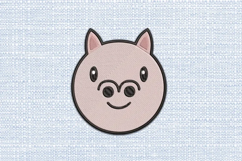 Pig DST Embroidery Design by DSTEmbroideryDesign.com