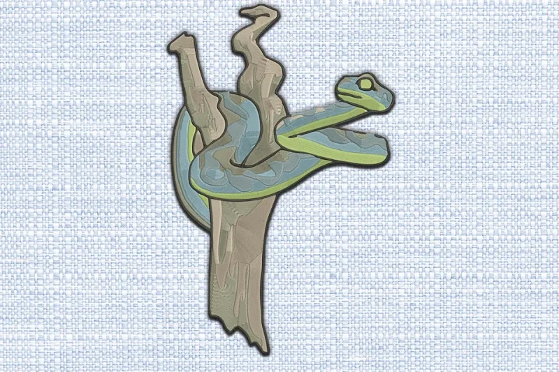 Reptile DST Embroidery Design by DSTEmbroideryDesign.com