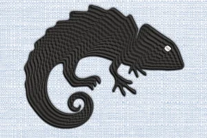 Reptile DST Embroidery Design by DSTEmbroideryDesign.com