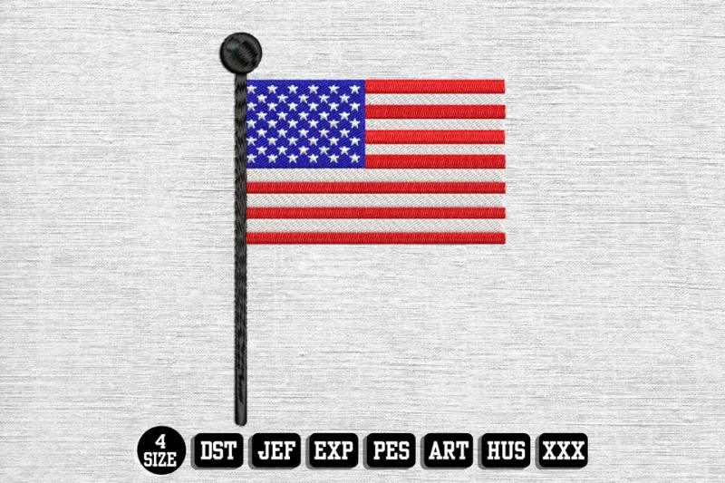 Independence Day DST Embroidery Design by DSTEmbroideryDesign.com