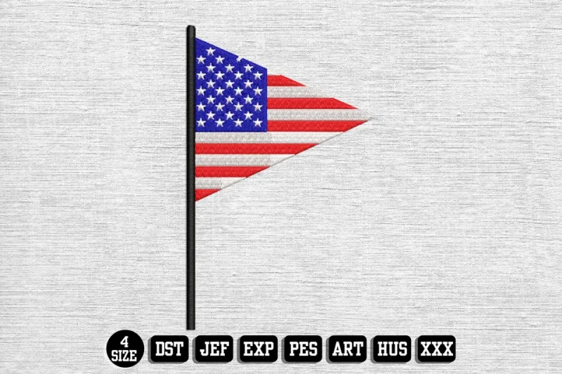 Independence Day DST Embroidery Design by DSTEmbroideryDesign.com