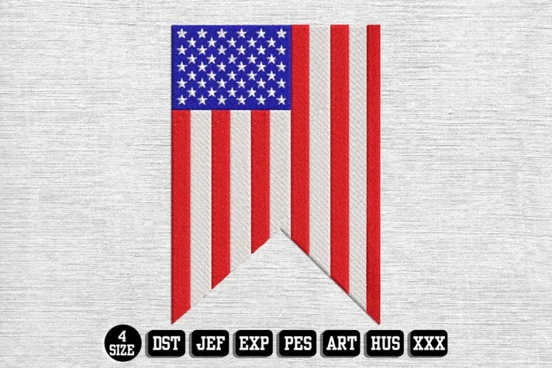 Independence Day DST Embroidery Design by DSTEmbroideryDesign.com