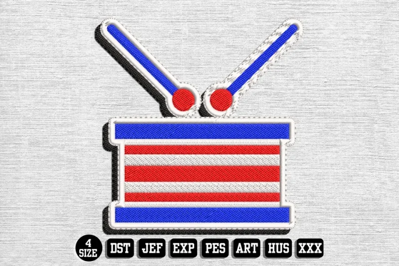 Independence Day DST Embroidery Design by DSTEmbroideryDesign.com