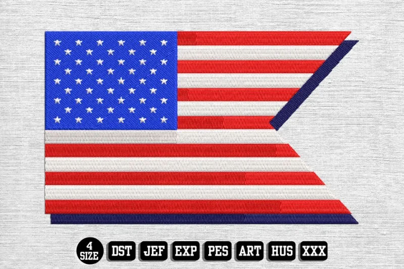 Independence Day DST Embroidery Design by DSTEmbroideryDesign.com