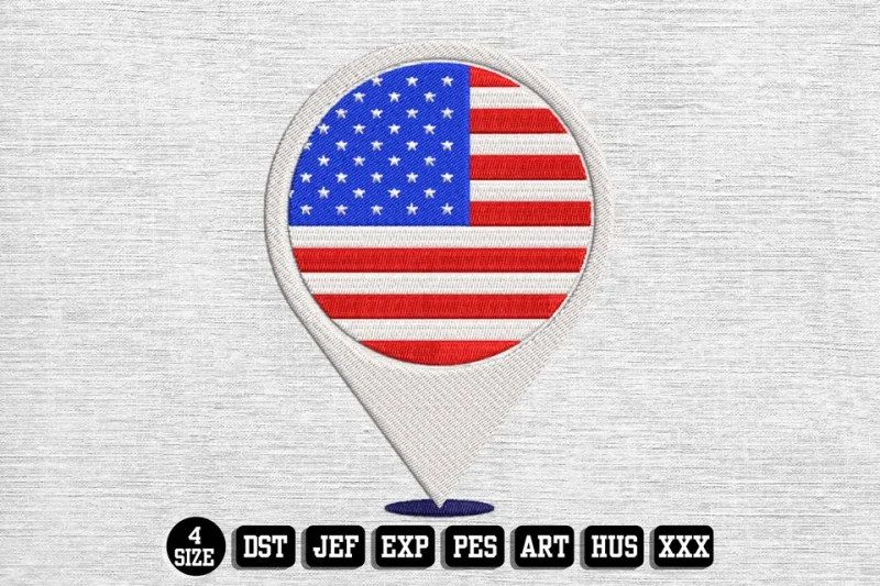 Independence Day DST Embroidery Design by DSTEmbroideryDesign.com