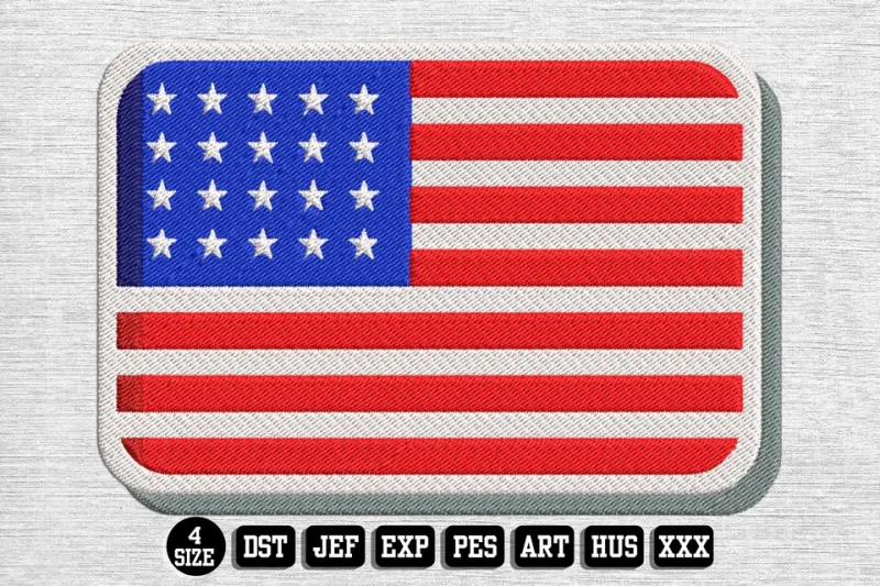 Independence Day DST Embroidery Design by DSTEmbroideryDesign.com