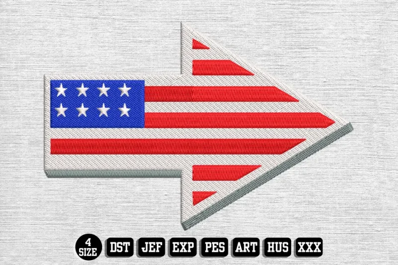 Independence Day DST Embroidery Design by DSTEmbroideryDesign.com