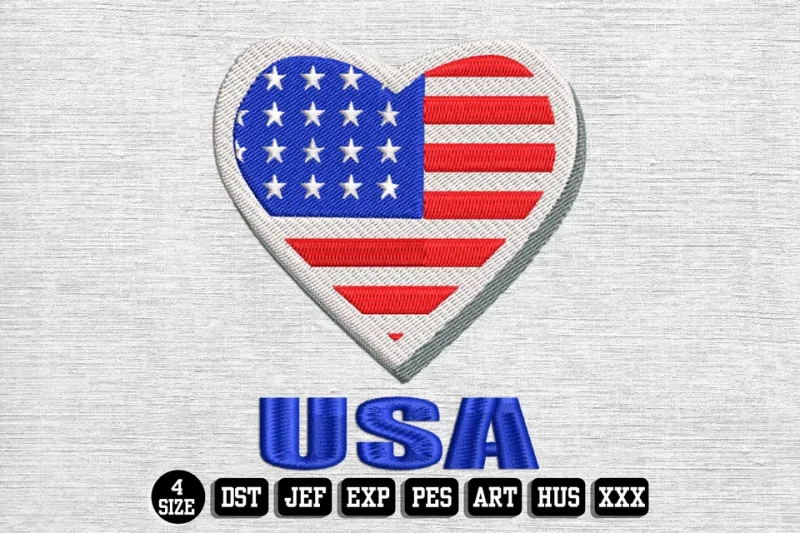 Independence Day DST Embroidery Design by DSTEmbroideryDesign.com