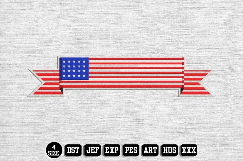 Independence Day DST Embroidery Design by DSTEmbroideryDesign.com