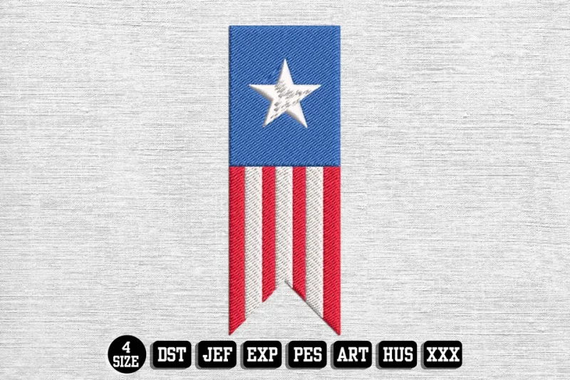 Independence Day DST Embroidery Design by DSTEmbroideryDesign.com