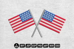 Independence Day DST Embroidery Design by DSTEmbroideryDesign.com