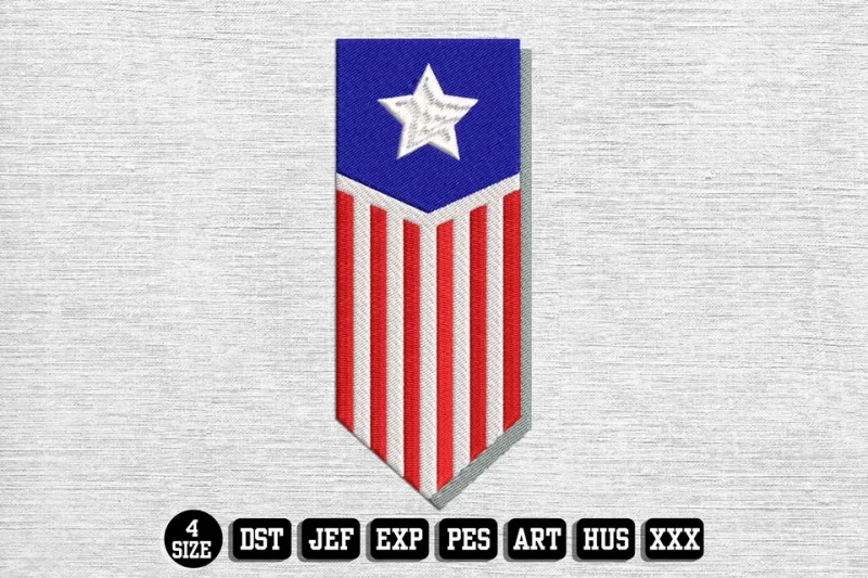 Independence Day DST Embroidery Design by DSTEmbroideryDesign.com