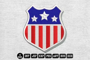 Independence Day DST Embroidery Design by DSTEmbroideryDesign.com