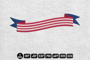 Independence Day DST Embroidery Design by DSTEmbroideryDesign.com