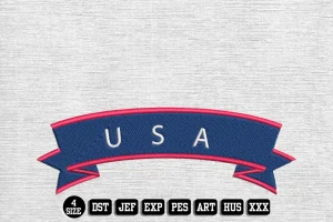 Independence Day DST Embroidery Design by DSTEmbroideryDesign.com