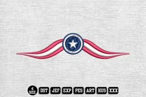 Independence Day DST Embroidery Design by DSTEmbroideryDesign.com