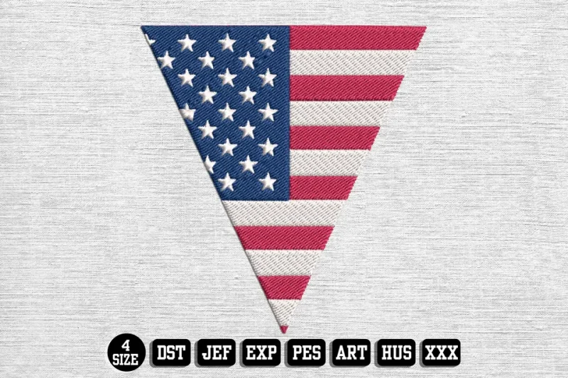 Independence Day DST Embroidery Design by DSTEmbroideryDesign.com