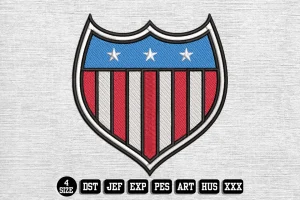 Independence Day DST Embroidery Design by DSTEmbroideryDesign.com