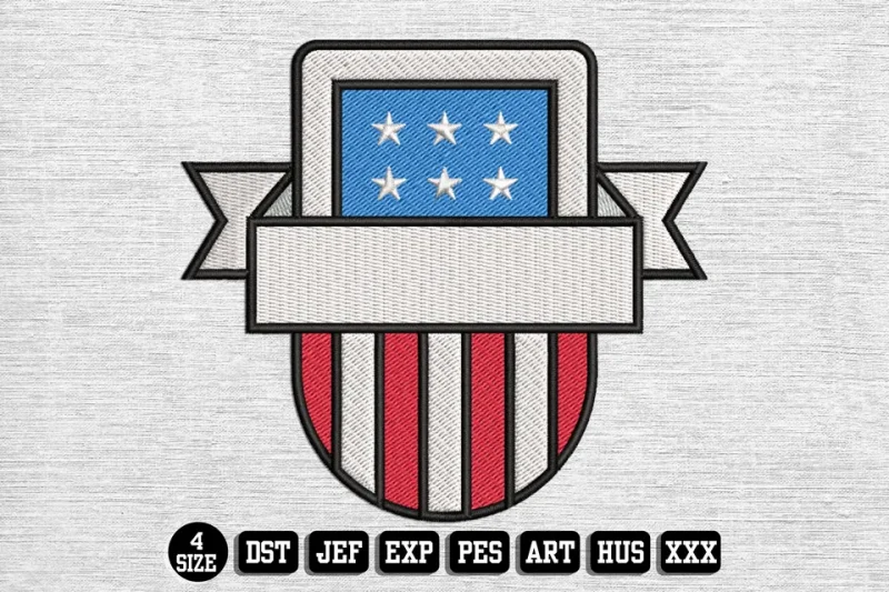 Independence Day DST Embroidery Design by DSTEmbroideryDesign.com