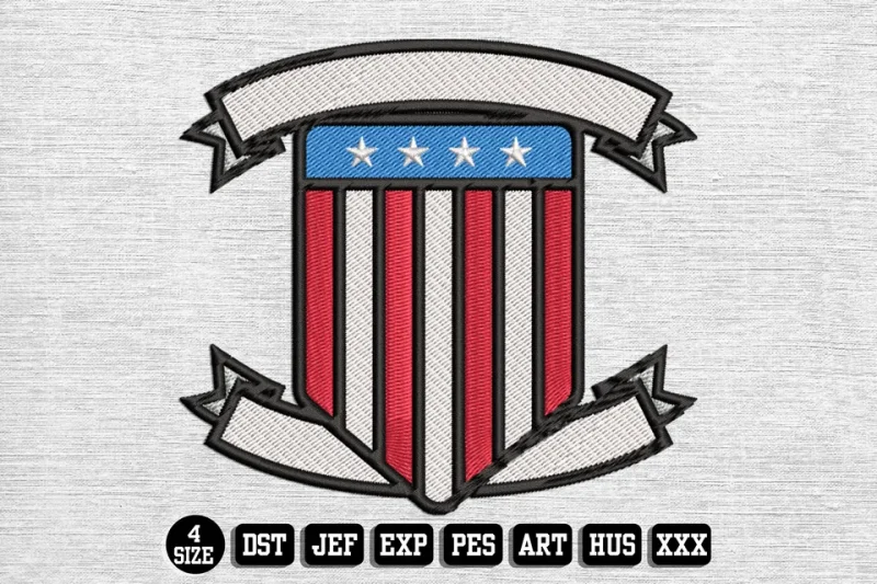 Independence Day DST Embroidery Design by DSTEmbroideryDesign.com