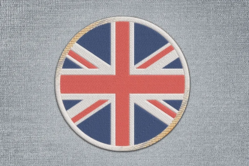 Union Jack Flag DST Embroidery Design by DSTEmbroideryDesign.com