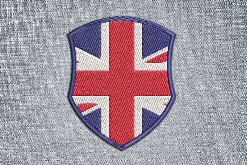 Union Jack Flag DST Embroidery Design by DSTEmbroideryDesign.com