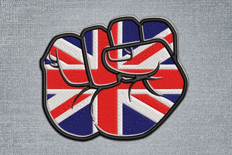 Union Jack Flag DST Embroidery Design by DSTEmbroideryDesign.com