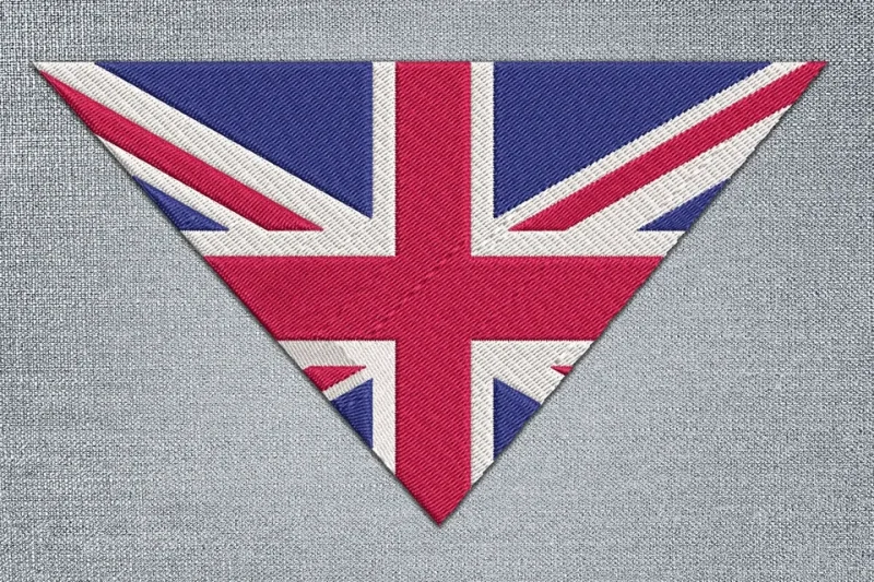 Union Jack Flag DST Embroidery Design by DSTEmbroideryDesign.com