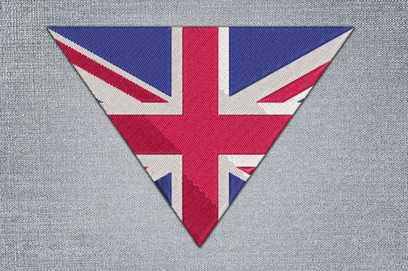 Union Jack Flag DST Embroidery Design by DSTEmbroideryDesign.com