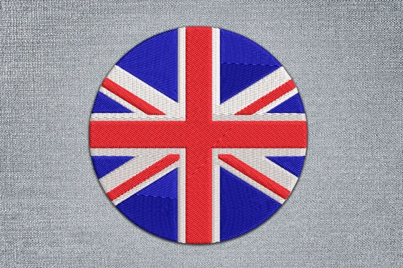 Union Jack Flag DST Embroidery Design by DSTEmbroideryDesign.com