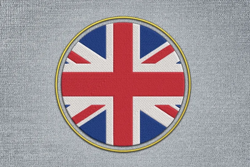 Union Jack Flag DST Embroidery Design by DSTEmbroideryDesign.com