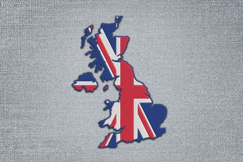 Union Jack Flag DST Embroidery Design by DSTEmbroideryDesign.com