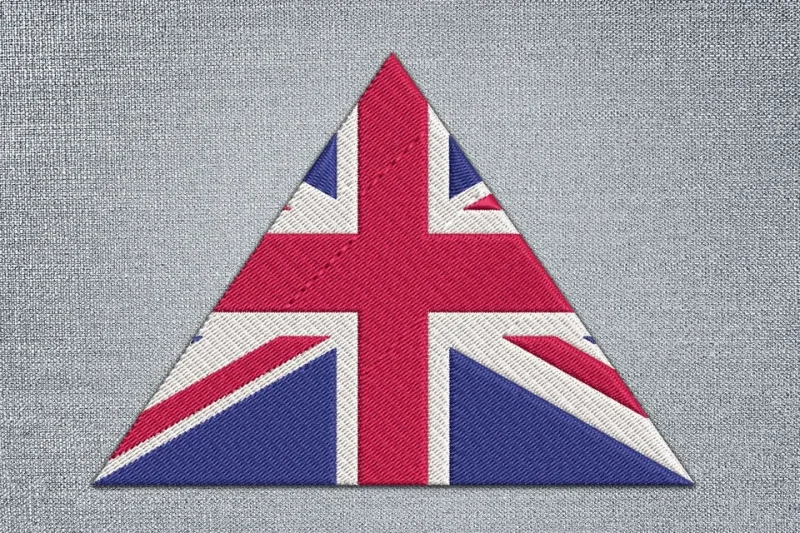 Union Jack Flag DST Embroidery Design by DSTEmbroideryDesign.com